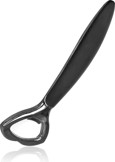 Flessenopener voor kroonkurken TINTO 15 cm, metaal en kunststof