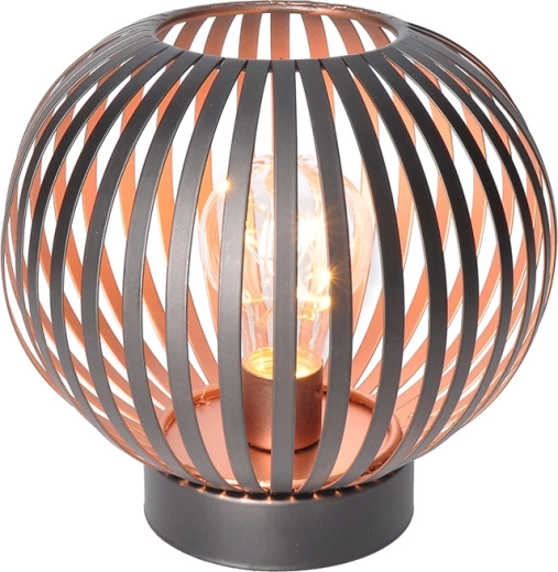 Lanterne ronde en métal Solight avec ampoule micro LED