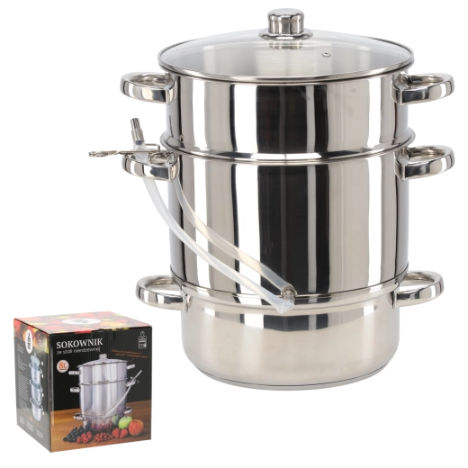 Extracteur de jus vapeur en inox 8 l
