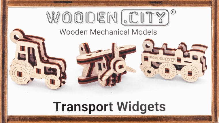 Houten 3D-puzzel - transportgadgets