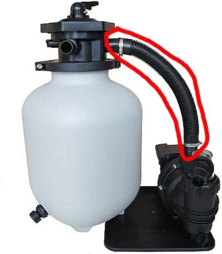 Tuyau de raccordement 58 cm pour filtration Prostar Profi 8