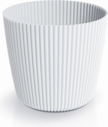 Cache-pot Milly Round 12,9 cm blanc – cache-pot plastique moderne