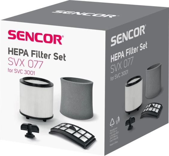 Sencor set vervangingsfilters voor stofzuiger SVC 3001