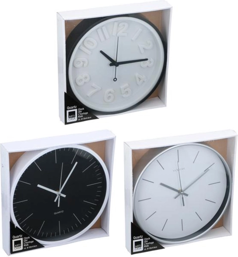 Wanduhr 30 cm – Farbmix