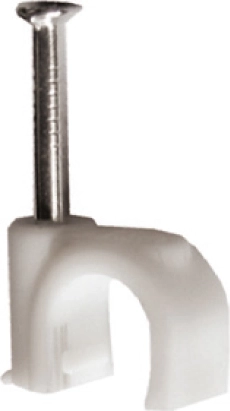 Solight cable clips 8 mm white (100 pcs)