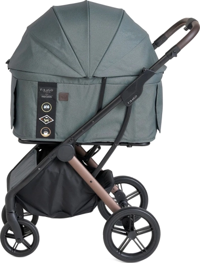 FikaGO stroller for dogs and cats AGILE2 Vintage Green