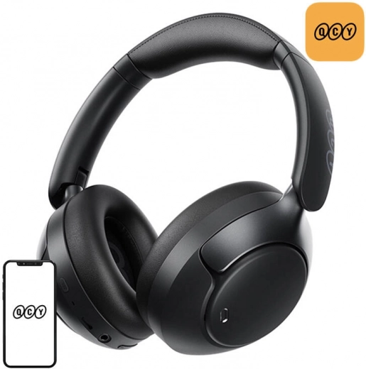 wireless headphones qcy h3 pro anc – black
