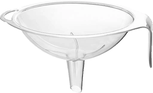 Grote plastic trechter Titiz voor nauwkeurig overgieten