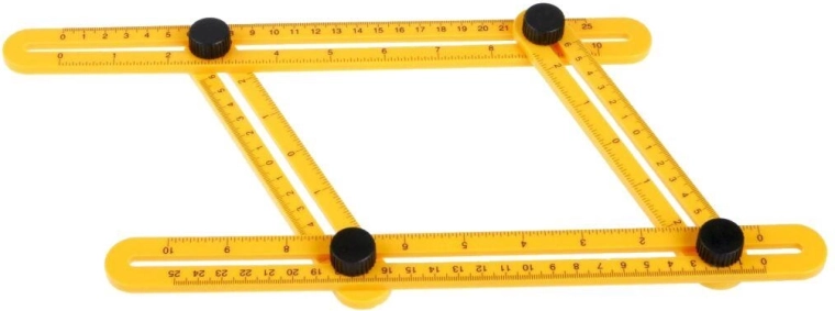 Multi-purpose folding angle ruler 25 cm