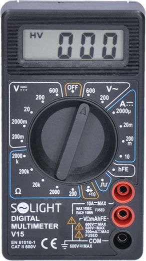 Solight digitale multimeter met diodetest en zoemer