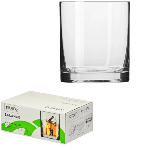 Whiskyglas-set Krosno Balance 220 ml – 6 stuks