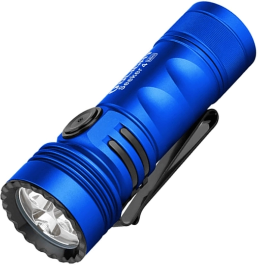 Zaklamp OLIGHT Seeker 4 Mini blauw met UV- en wit licht