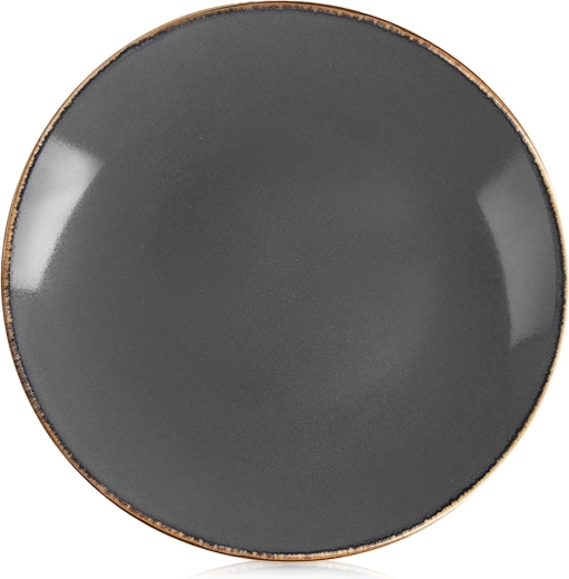 Keramisch grijs dessertbord Glaze 20,5 cm