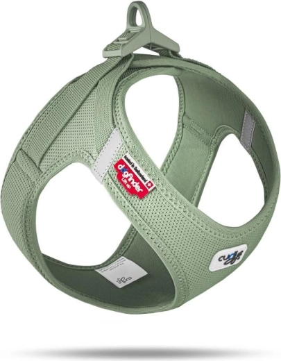 Curli dog harness with buckle Air-Mesh olive size M (6–9 kg)