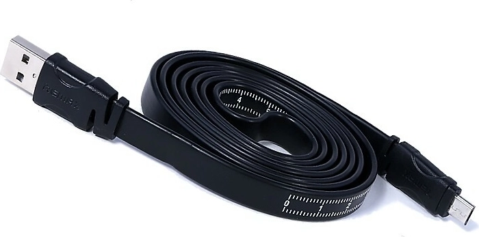 Remax retractable cable micro USB 2.0 1 m black