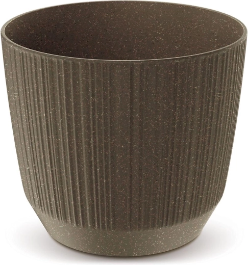 Cache-pot Ryfo Eco Wood 14,6 cm – couleur café