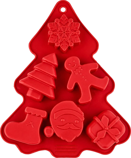 Silicone Mold for 6 Christmas Treats