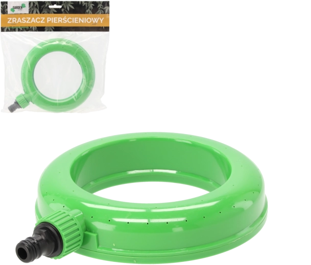 Circular garden sprinkler for gentle watering