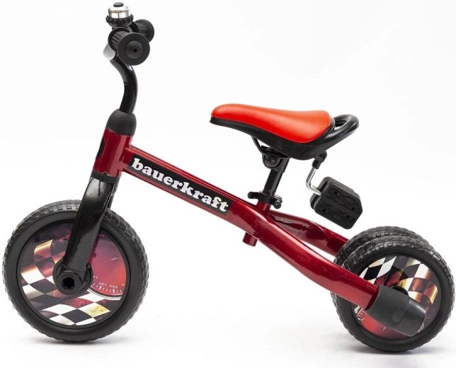 Bauerkraft multifunctional kids’ 3-wheel balance bike 3-in-1 red - 1 piece
