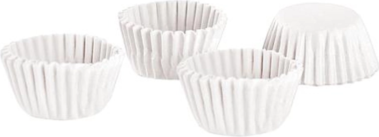 Papierförmchen für Mini-Muffins TORO, weiß, 100 Stk.