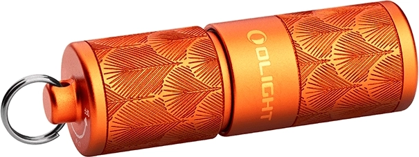 Olight iTHX Orange Feathers zaklamp voor aan de sleutelbos, 180 lm, USB‑C, IPX8