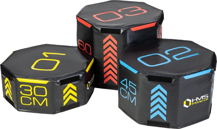 Set van zachte achthoekige plyo boxen HMS Premium PYOBS01