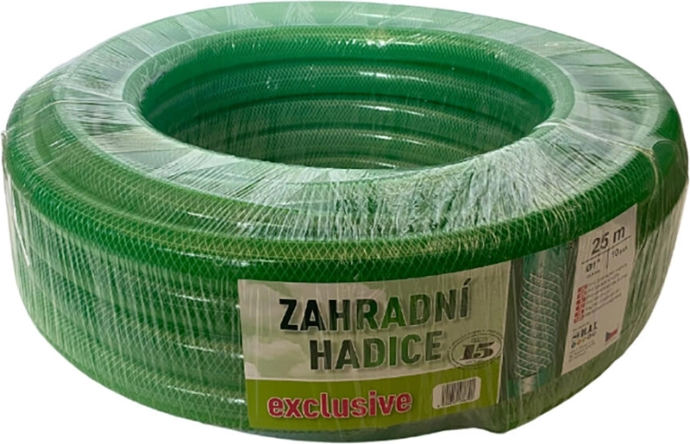 Transparante groene tuinslang 1" 25 m