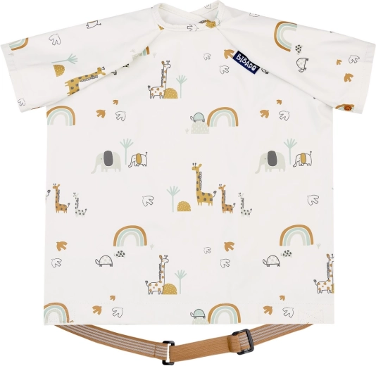 Bibado coverall slab met korte mouwen Serengeti spaghetti