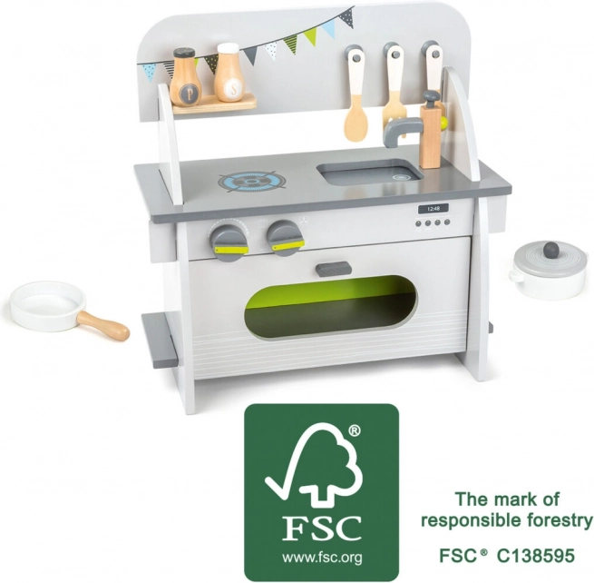 Wooden Kids’ Play Kitchen Compact small foot