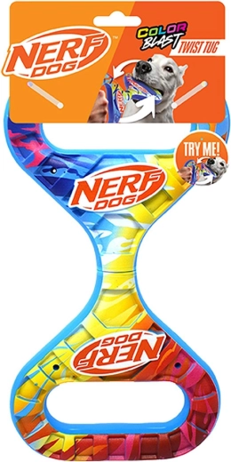 Nerf Dog rotierendes Zugspiel Infinity mit farbigem Griff 27 cm