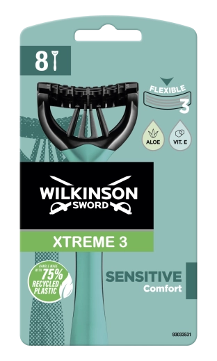 Wilkinson Sword Xtreme 3 Sensitive rasoirs jetables 8 pcs