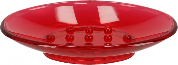 Porte-savon en plastique, Coupelle à savon - rouge