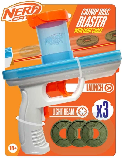 Nerf Cat interactieve blaster voor katten met catnip-schijven 20 cm