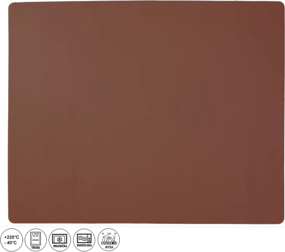 Silicone Rolling Mat 50 × 40 cm Brown