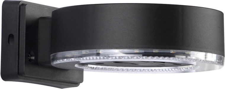 Zonne-LED wandlamp 24 LED, zwart, IP44