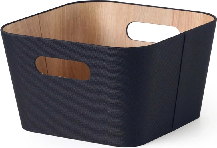 Panier de rangement 27 × 27 × 16 cm, noir