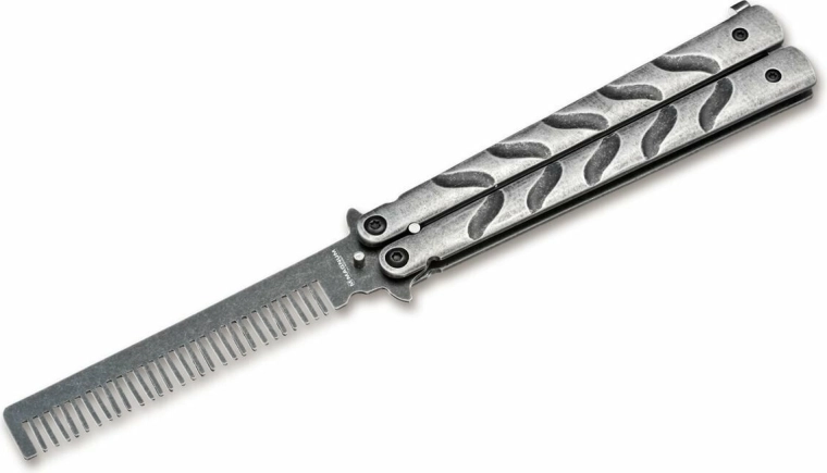 Magnum Balicomb butterfly comb 9.7 cm stonewash stainless