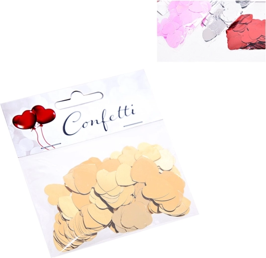 Herzförmiges Konfetti 15 g (Mix aus 4 Varianten)