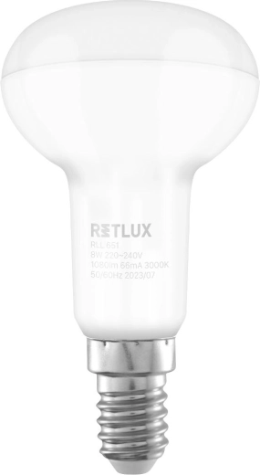 Ampoule LED réflecteur RETLUX R50 E14 8 W blanc chaud