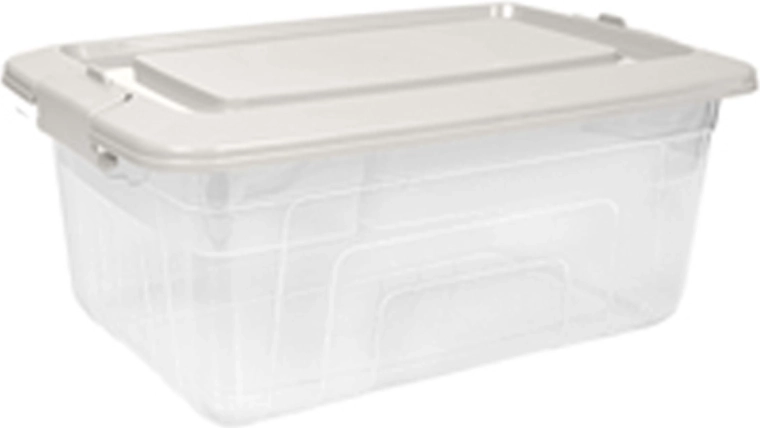 Plastic storage box with lid, 5.75 l