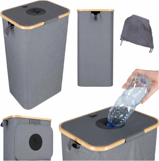 Basket for returnable deposit bottles with removable transport bag, 100 l