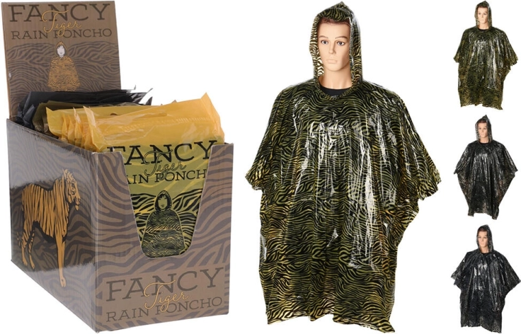 Adult Safari Rain Poncho, PE