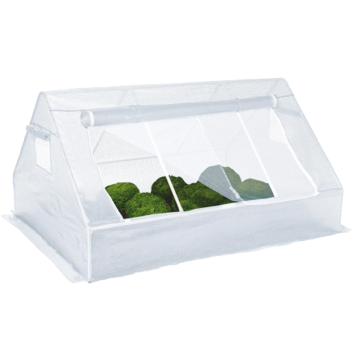 small white garden greenhouse 180 × 140 × 94 cm