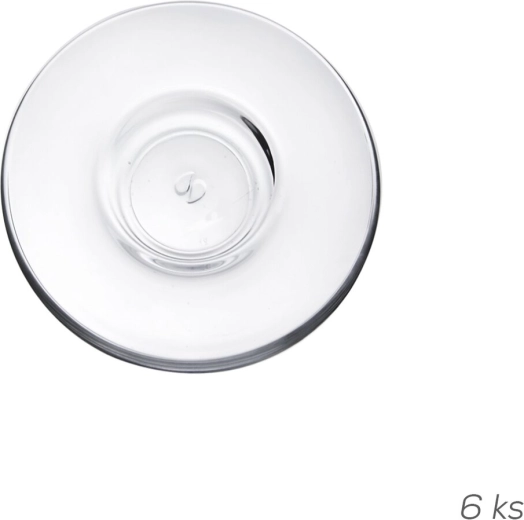Glazen schoteltje 12,5 cm, transparant, 6 stuks