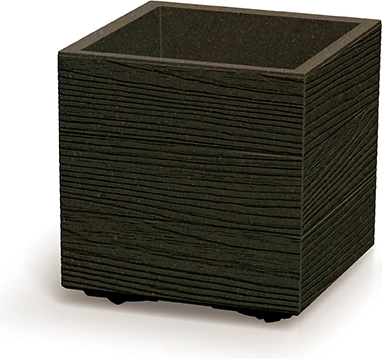 Pot Madera Square Eco Wood 28,8 cm, coloris café