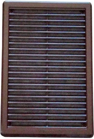 Ventilation grille with mesh 200 × 300 mm, brown