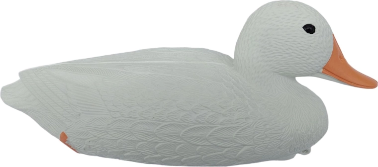 Décoration de jardin flottante canard blanc