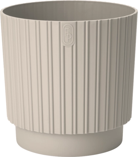 Pot MIKA Cyli Petit ECO en plastique recyclé 14 cm amande