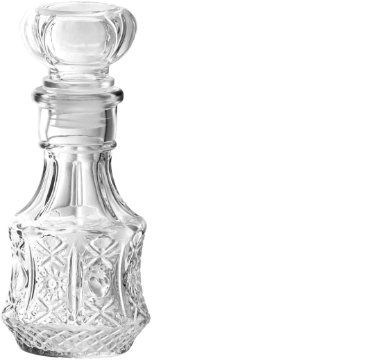 Glazen karaf 250 ml met stop