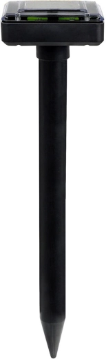 Répulsif solaire contre les taupes et rongeurs avec vibrations, noir‑vert